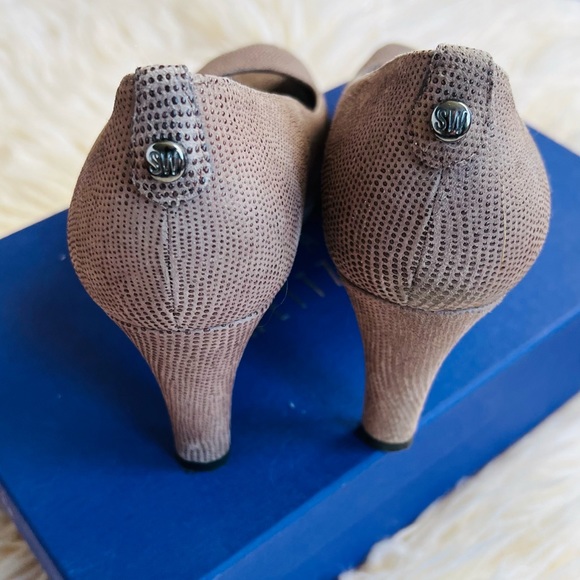 Stuart Weitzman Peeptoe Platform Pumps size 7.5 - Picture 5 of 10